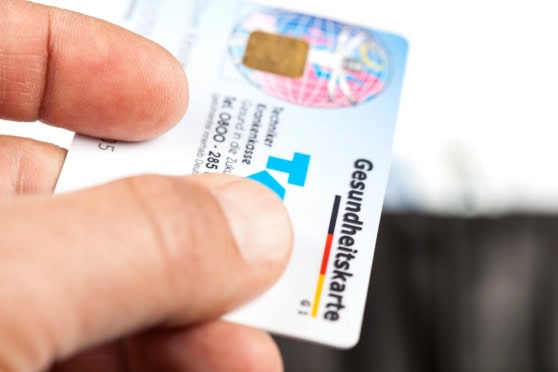 Gesundheitskarte, an electronic health card used as proof of GKV health insurance in Germany
