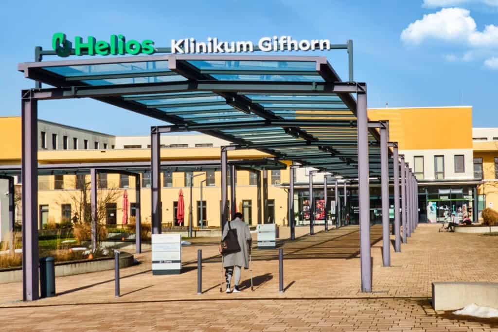 Exterior of Helios Klinikum Gifhorn, where expats with private health insurance can receive care