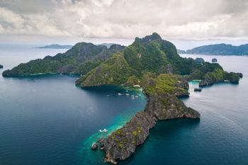 Visiting the Philippines: Aerial view of islands in the Philippines