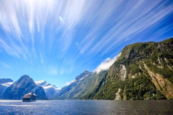 Milford sound in new zealand oceania