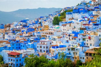 view of houses in Morocco Africa