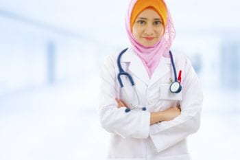 muslim doctor in indonesian hospital