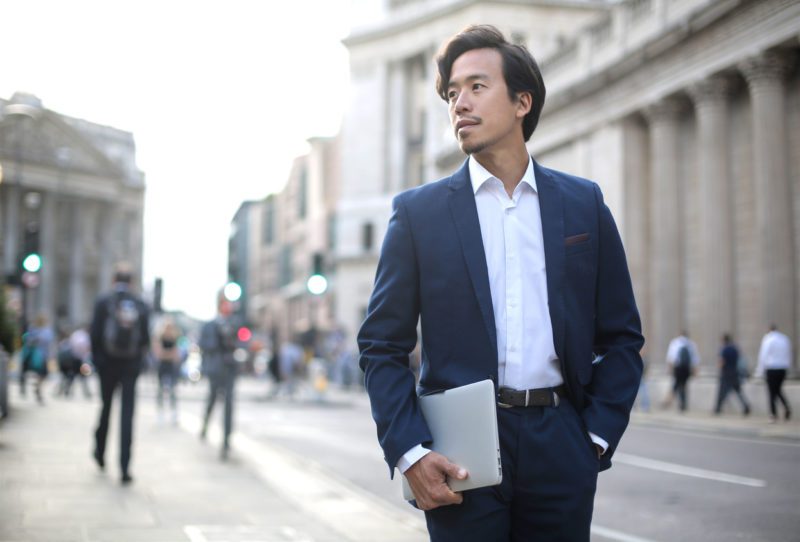 International businessman using GlobalFusion insurance plan