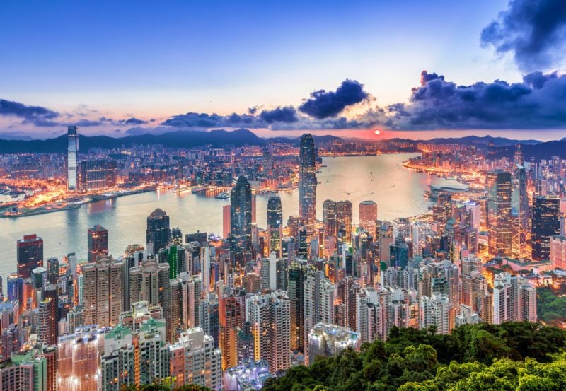 hong kong city view