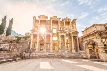 In Turkey a view of Ephesus Ancient City