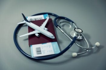 Passport Ready for Travel with Medical Coverage