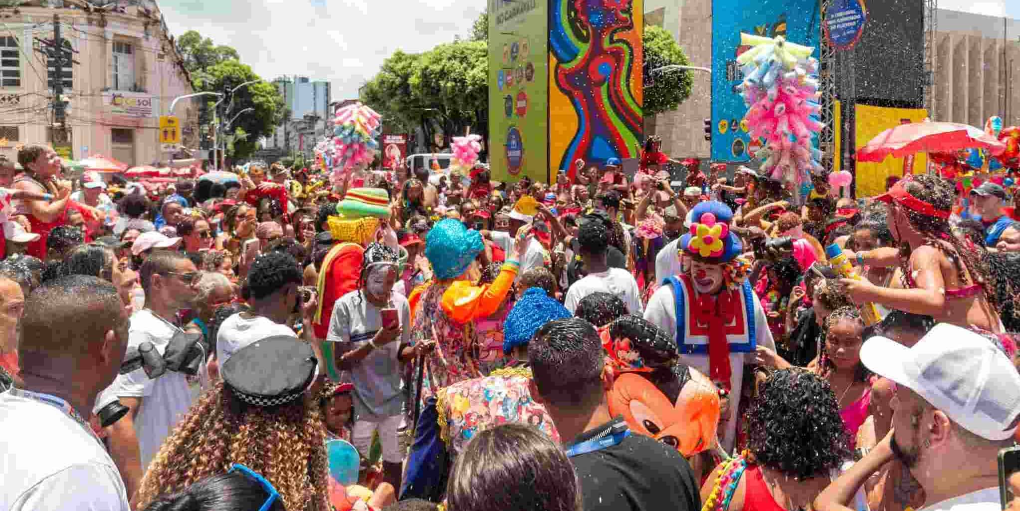 hundreds of people in a crowd at Carnival in Brazil