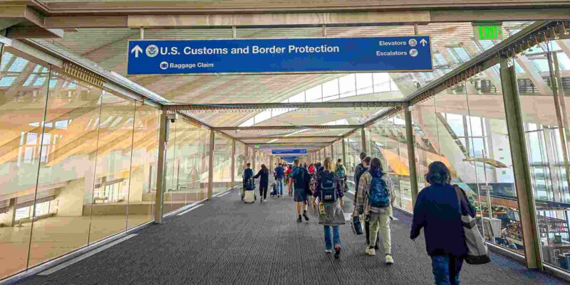 US Customs and Border Protection at LAX 