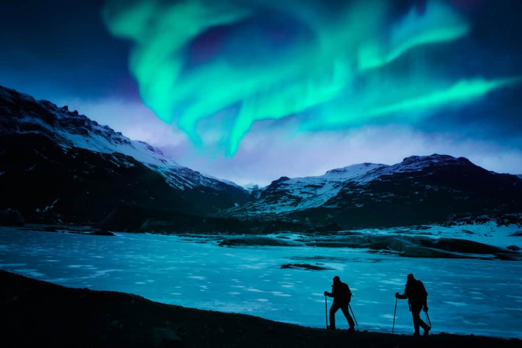 hikers in Iceland, one of the most expensive countries to live