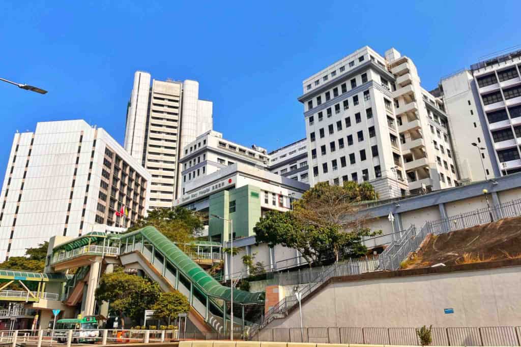 Queen Mary hospital in Hong Kong, where expats and visitors can access Hong Kong healthcare