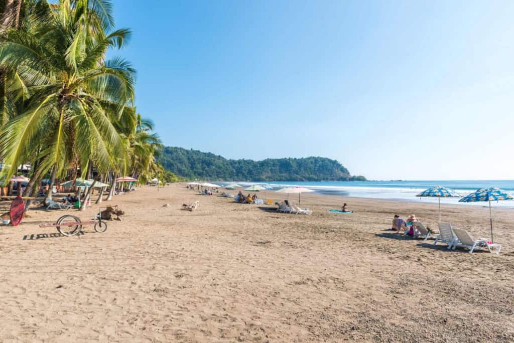 Jaco Beach, a popular location for expats moving to Costa Rica