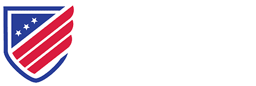 Logo of the U.S. Travel Insurance Association featuring a shield with stars and stripes, representing travel protection and insurance advocacy.