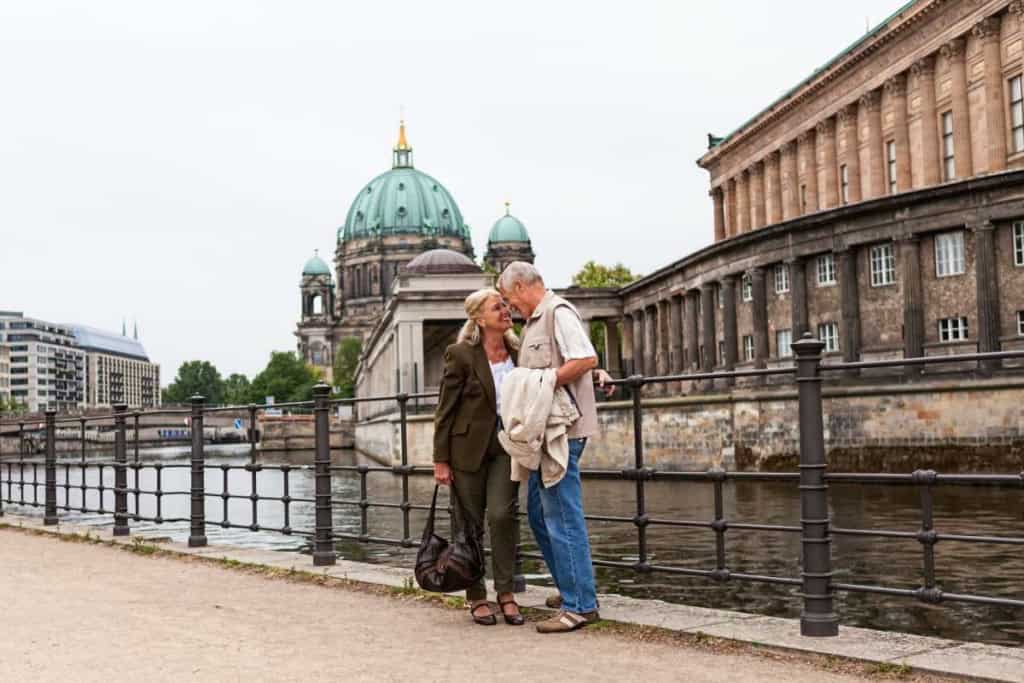 a senior couple in Berlin, one of the best places to retire in Germany