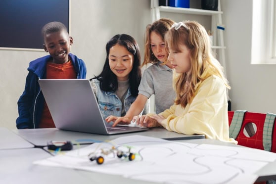 students studying together at one of the best international schools in the world