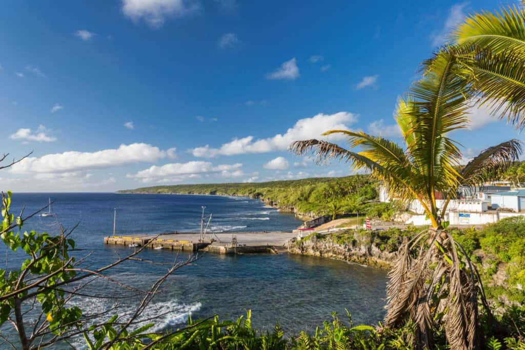 Sir Robert's Wharf in Alofi, Niue, one of the most exotic countries with no income tax