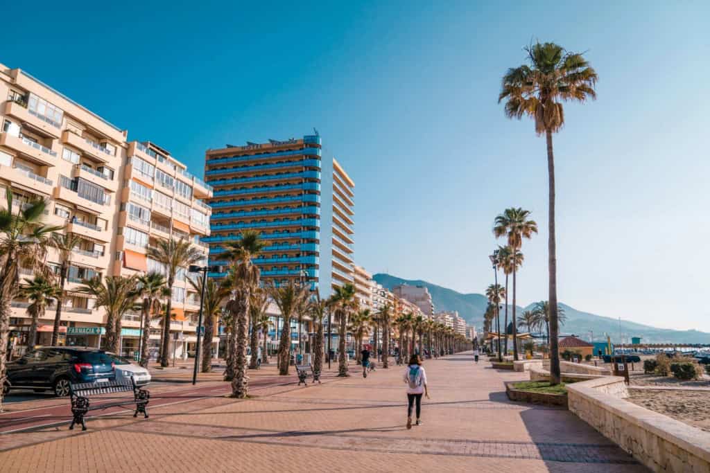 Beautiful seaside walkway in Andalucia, one of the best places to retire in Spain