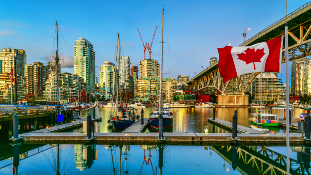 Boats sitting in the dock on Granville Island in Vancouver, which has one of the highest costs of living in Canada