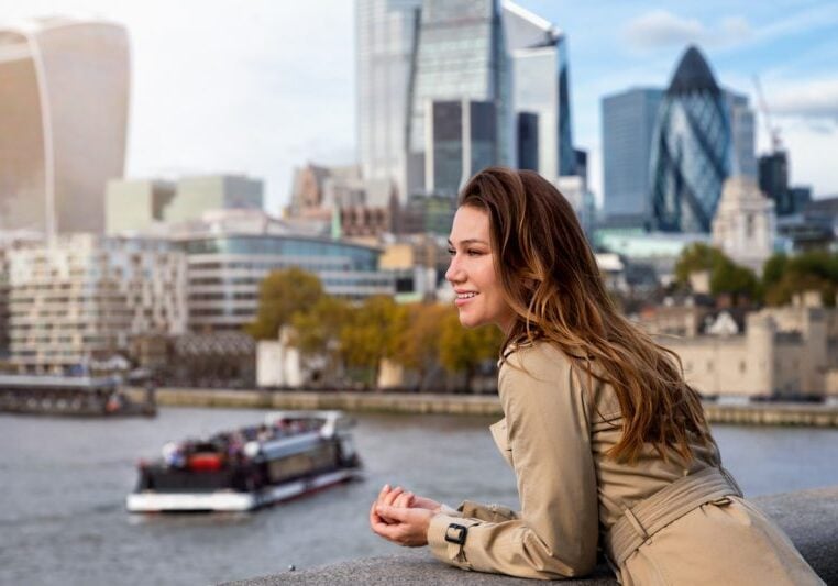 Woman in London United Kingdom