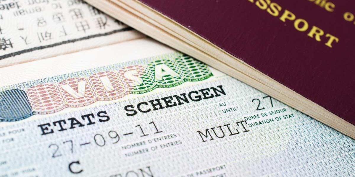schengen-visa A close-up of a Schengen States visa, which travelers should consider alongside the best travel insurance for international trips